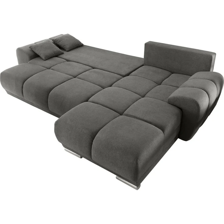 ED EXCITING DESIGN Ecksofa Anton L-Form, mit Bettfunktion, Bettkasten, Rücken- und Zierkissen, universell – Bild 3