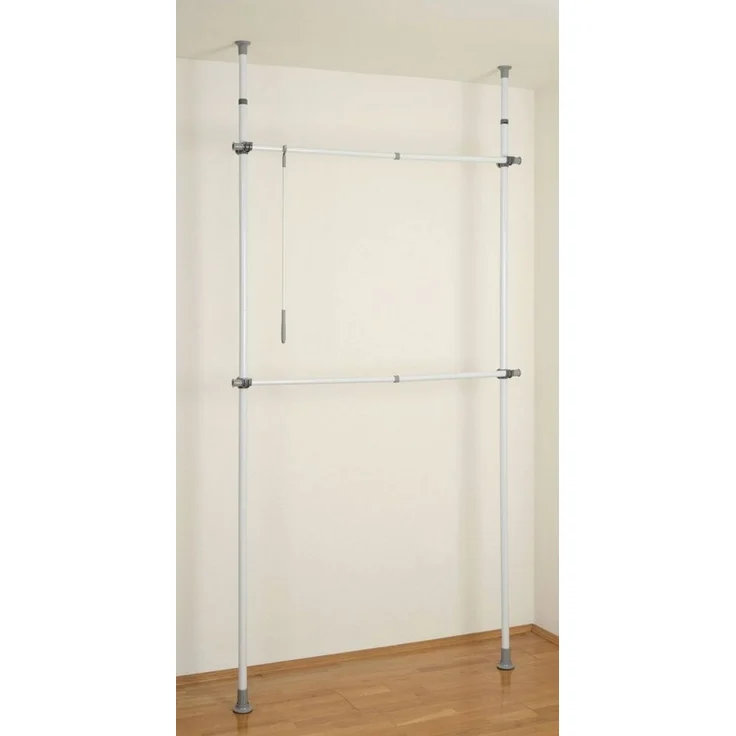 Kleiderständer Herkules Basic WENKO, Teleskopstangen für Kleiderschrank, 2 Ebenen – Bild 4