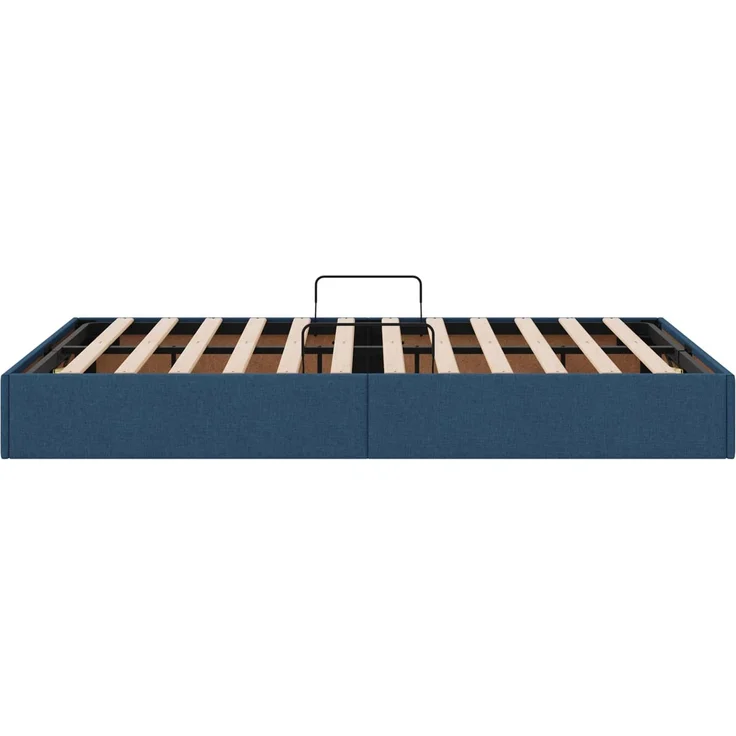 vidaXL Ottoman Bettgestell mit Speicher Blau 120 x 200 cm Stoff 3442819 – Bild 8