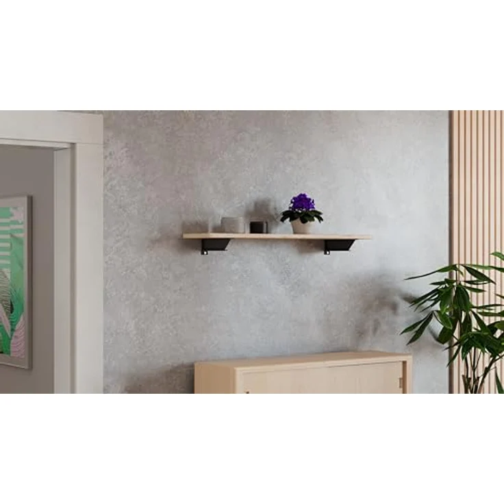 Alberts Regalträger, anthrazit, Metall, 4.6x13x30.4 cm für Wandregale im Wohnzimmer – Bild 4
