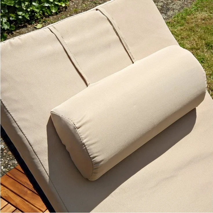 Melko Gartenliege Sonnenliege Gartenliege Polyrattan inkl. Kissen&Kopfstütze Saunaliege, Stück, 1 St, Liege, Mehrfach verstellbar – Bild 2