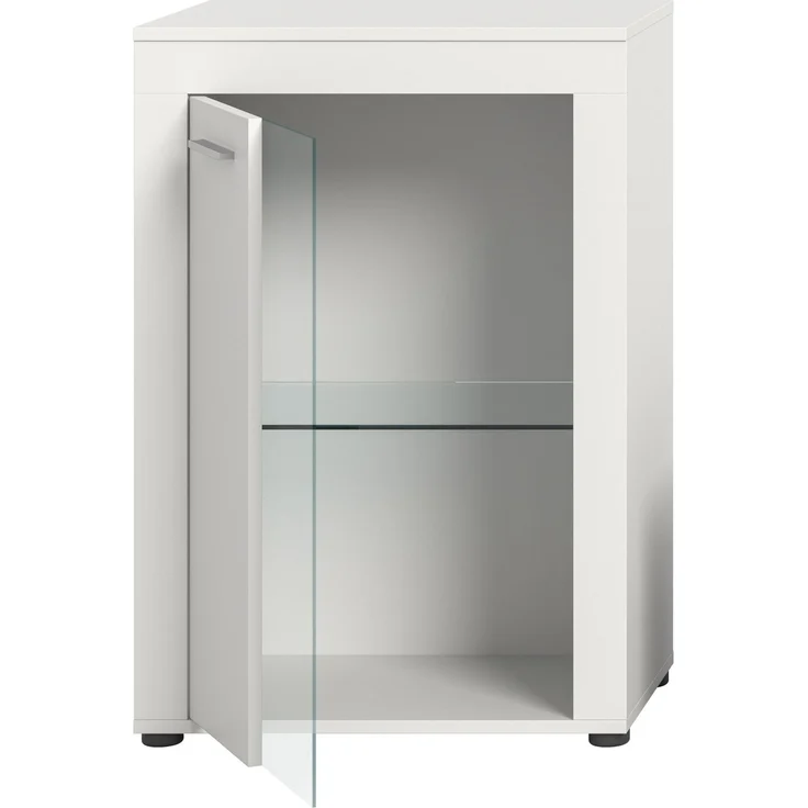 xonox. home Wohnen Jam X8BA9T40 Vitrine Glasvitrine Dekoschrank Glas-Kommode in weiß Melamin, ca. B/H/T: 600 x 86 x 35 cm – Bild 4
