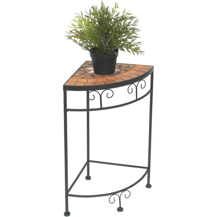 Blumenhocker Merano Mosaik 12013 Blumenständer 52cm Hocker Eckregal Tisch – Bild 1