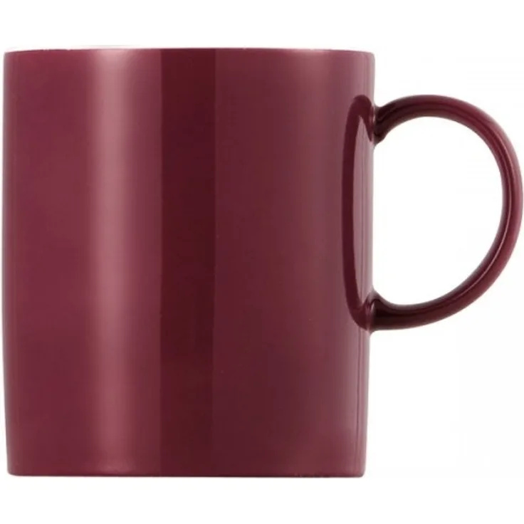 Thomas Sunny Day Becher mit Henkel, Kaffeetasse, Porzellan, Fuchsia / Rot, Spülmaschinenfest, 300 ml, 15505