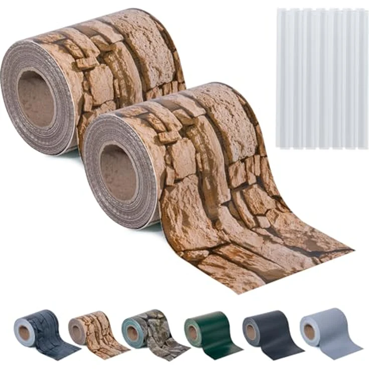 Sichtschutzstreifen Zaun 35 m x 19 cm inkl. 20 Clips, Sichtschutz Zaunfolie PVC Sichtschutzstreifen Doppelstabmatten für Gartenzaun, Balkon/Diverse Farben-2PCS – Bild 2