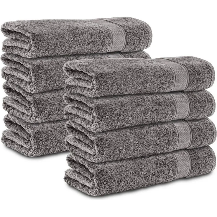 Komfortec Handtuch Set 50x100, Handtücher, Frottee (Packung, 8-St), 100% Baumwolle, Flauschig & Saugfähig, Weich, Towel – Bild 1