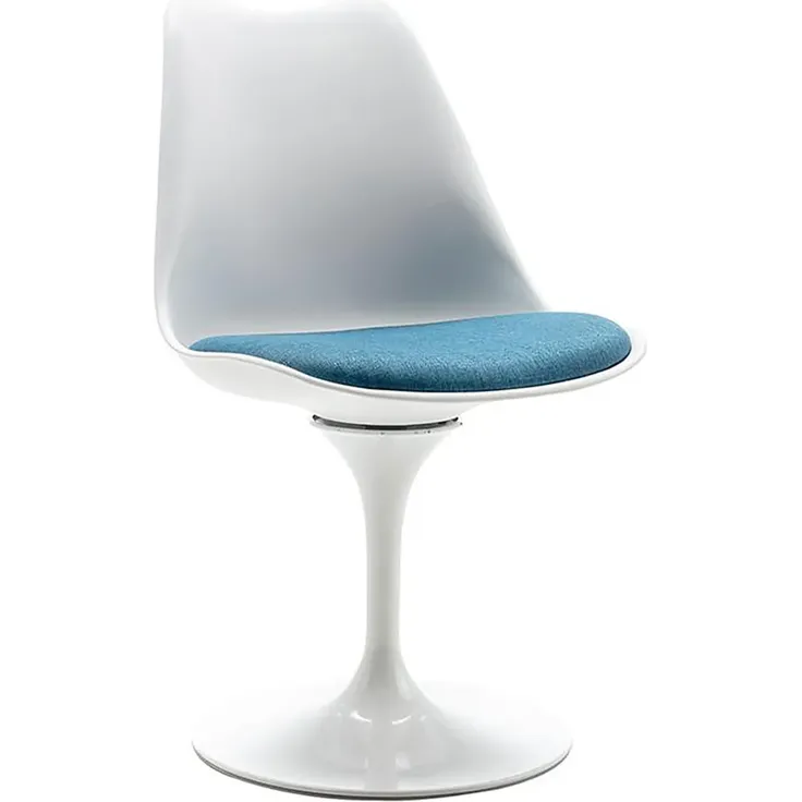 Vente-unique - XAFY Stuhl Plastik BlauWeiß - B 56,5 cm x H 82 cm x L 49 cm – Bild 4