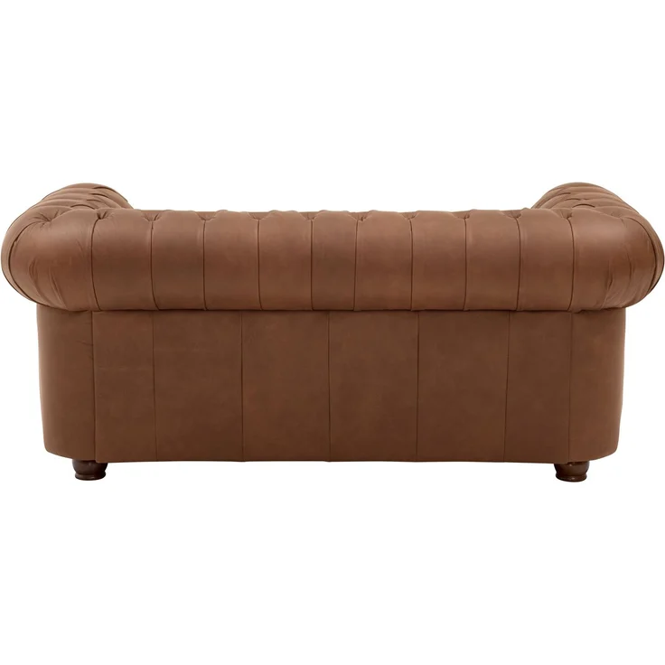 Sofa 2-Sitzer Kath Echtleder (Antikoptik) cognac – Bild 4