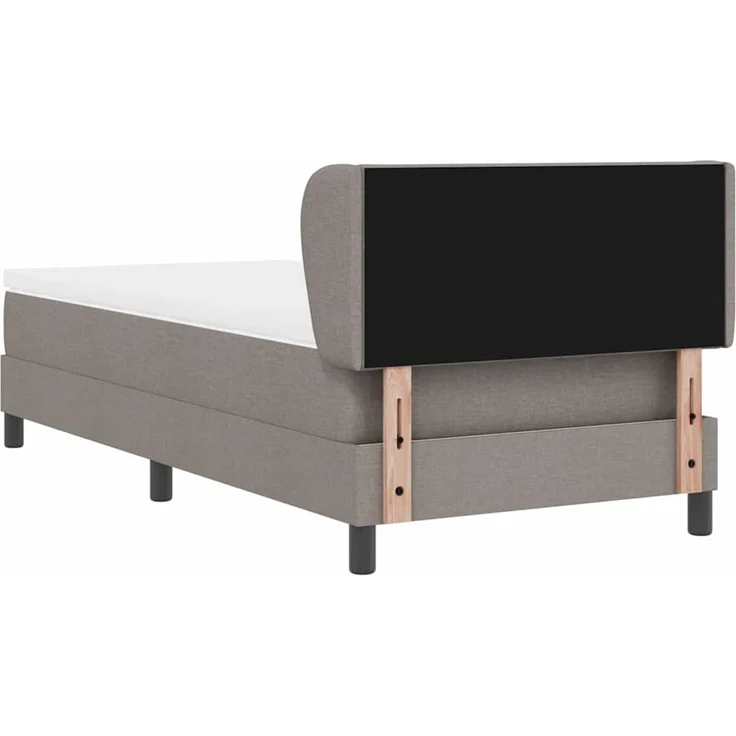 vidaXL Boxspringbett mit Kopfteil Taupe 100 x 200 cm Stoff 3340077 – Bild 8