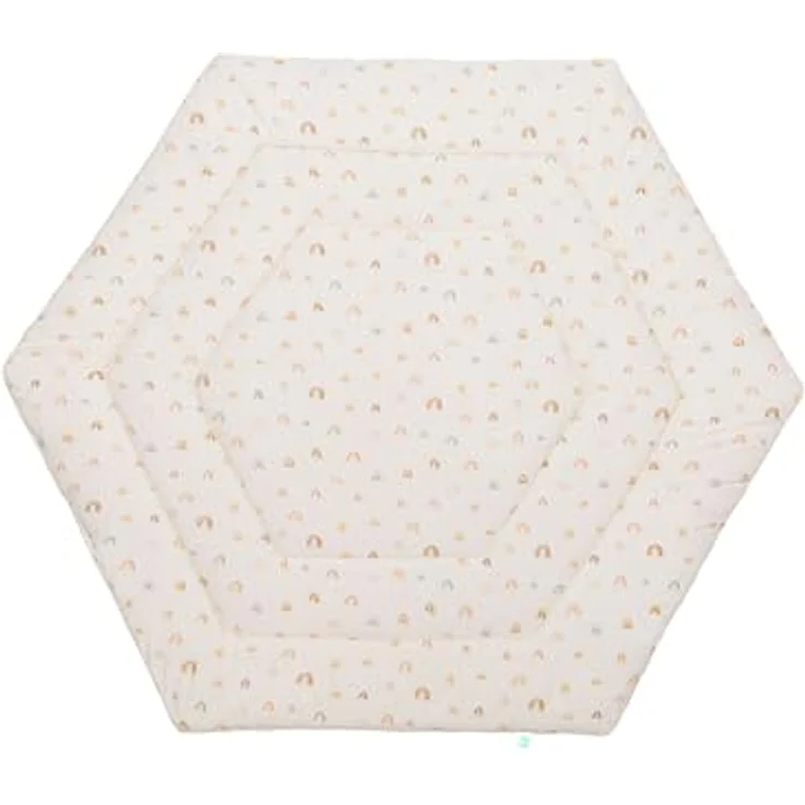 Fillikid Einlage Laufstall 6-eckig Exklusiv | Krabbeldecke Laufgitter 124 cm | Schutzeinlage Laufgitter weich gepolstert | Spieldecke waschbar | Laufgittereinlage – Bild 2