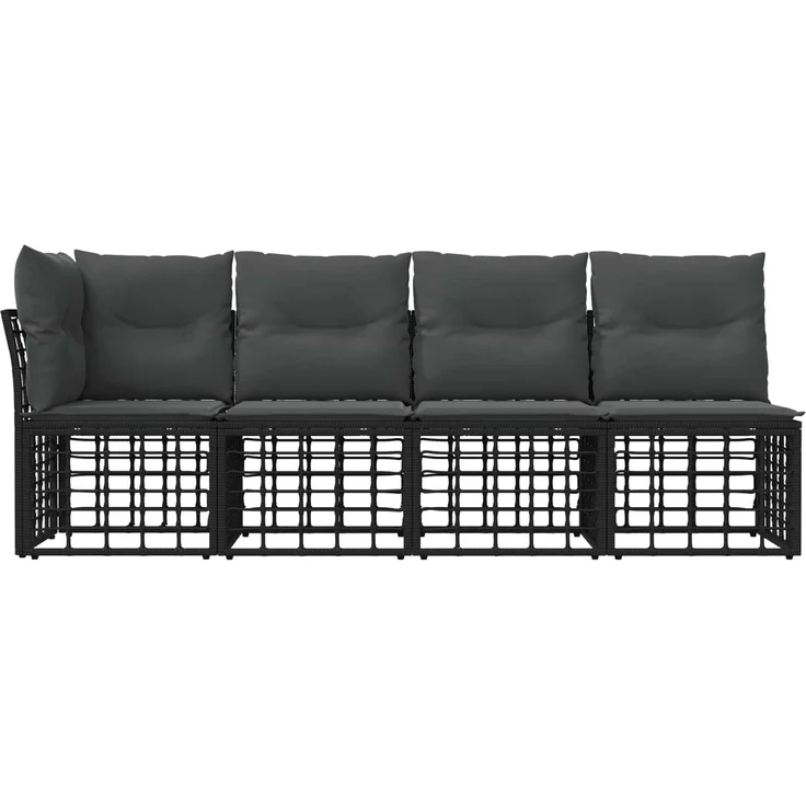 vidaXL 4-Sitzer Garten-Sofa mit linker Armlehne 4 pcs 4-Sitzanzahl 42026733 – Bild 4