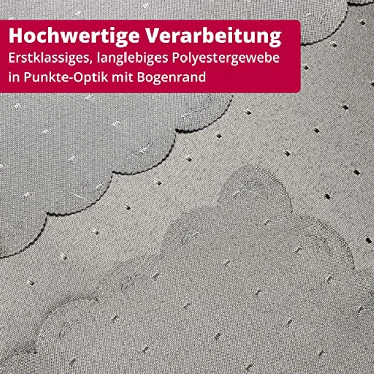 DecoHomeTextil Heimtextilmanufaktur Tischdecke Punkte Muster Optik Damast Tafeldecke Pflegeleicht – Bild 7