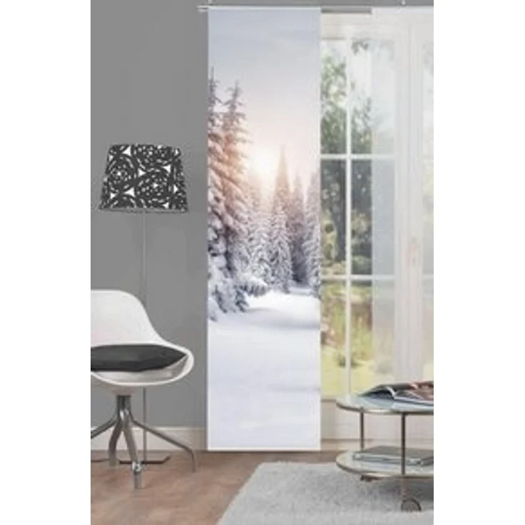 HOME WOHNIDEEN Schiebegardine WINTERSONNE (1 St), Paneelwagen, blickdicht, Microfaser, HxB: 245x60, Schiebevorhang Digitaldruck – Bild 5