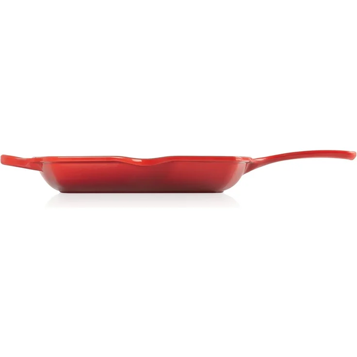Le Creuset Signature Gusseisen-Grillpfanne Quadratisch 26 cm Kirschrot – Bild 3