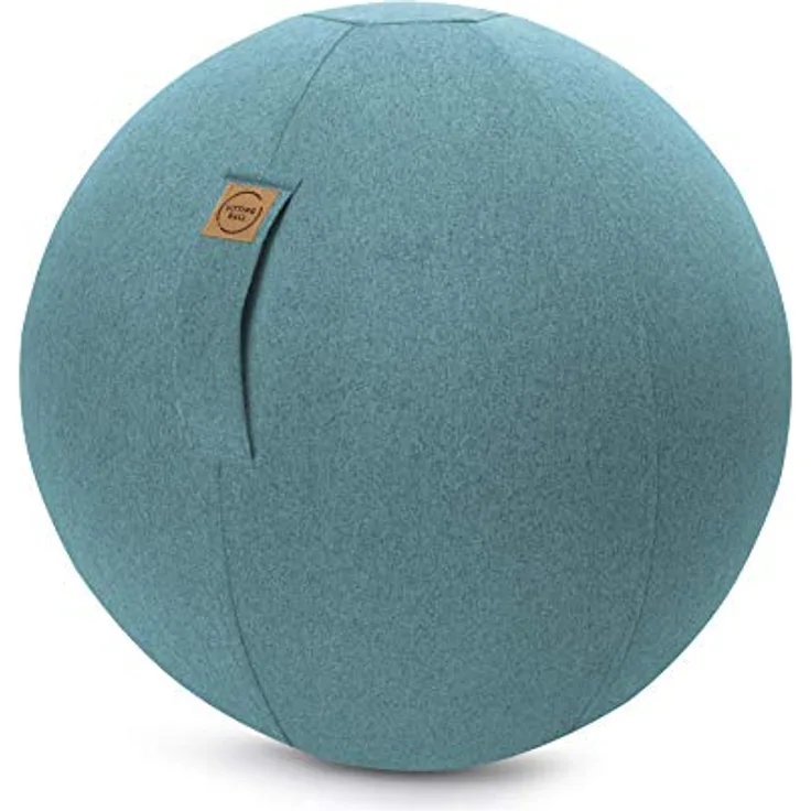 Sitting Ball Hocker Felt 150 l, Outdoor-Sitzsack mit waschbarem Bezug und praktischer Seitentasche, Aquamarin