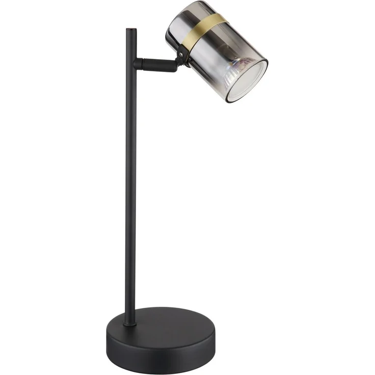 Tischleuchte, Metall, Schwarz, Spot beweglich, H 35 cm – Bild 4