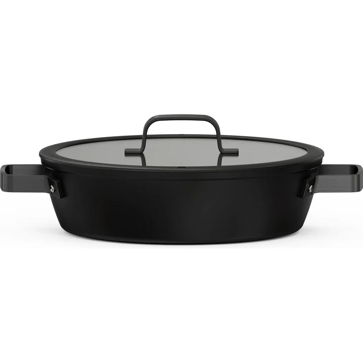 Hanseatic Servierpfanne ALU PRO, Aluminium (1-tlg, 1x Pfanne 28 cm mit Deckel), Profi Pfanne mit Antihaftbeschichtung, für alle Herdarten, Induktion – Bild 1