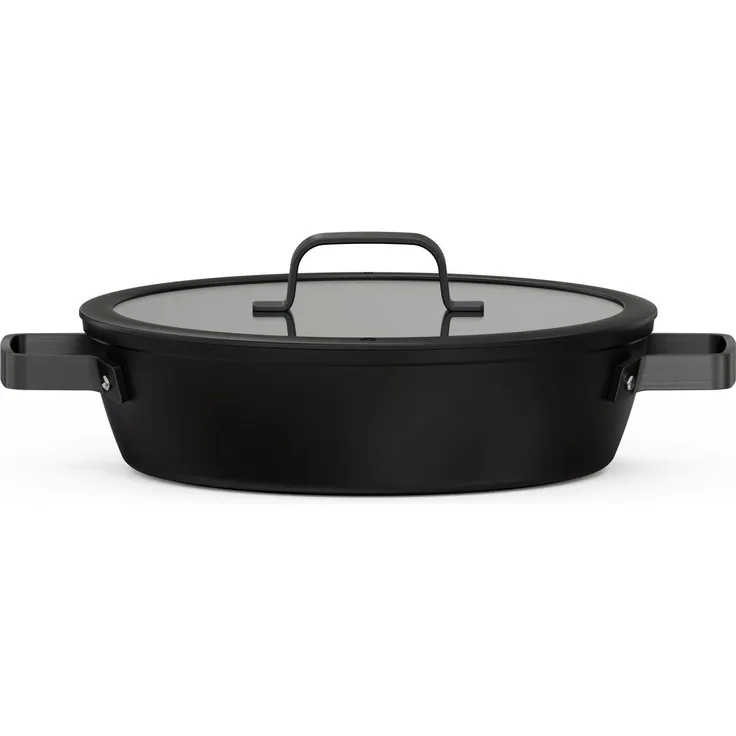 Hanseatic Servierpfanne ALU PRO, Aluminium (1-tlg, 1x Pfanne 28 cm mit Deckel), Profi Pfanne mit Antihaftbeschichtung, für alle Herdarten, Induktion