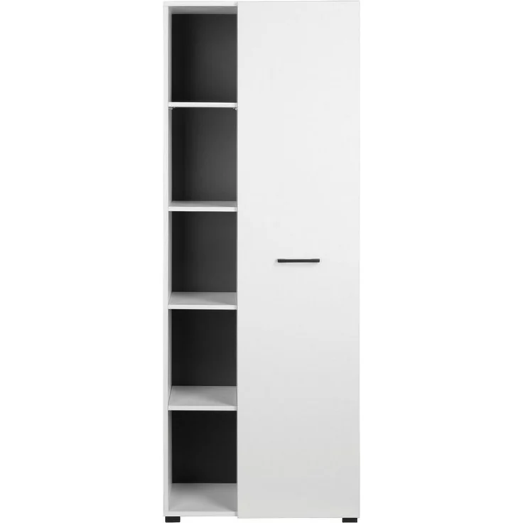 Places of Style Aktenschrank Moid, moderner Mehrzweckschrank, Maße: 64,5x41,5x175 cm, 5 Fächer mit viel Stauraum – Bild 5