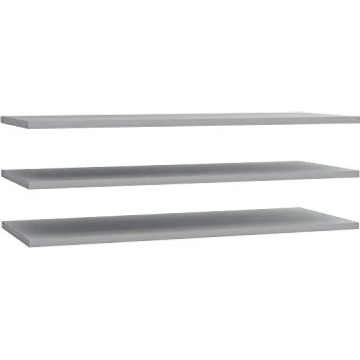 FORTE 3-er Set Einlegeböden breit, Holwerkstoff, Grau, 107,8 x 42 x 2,2 cm – Bild 1