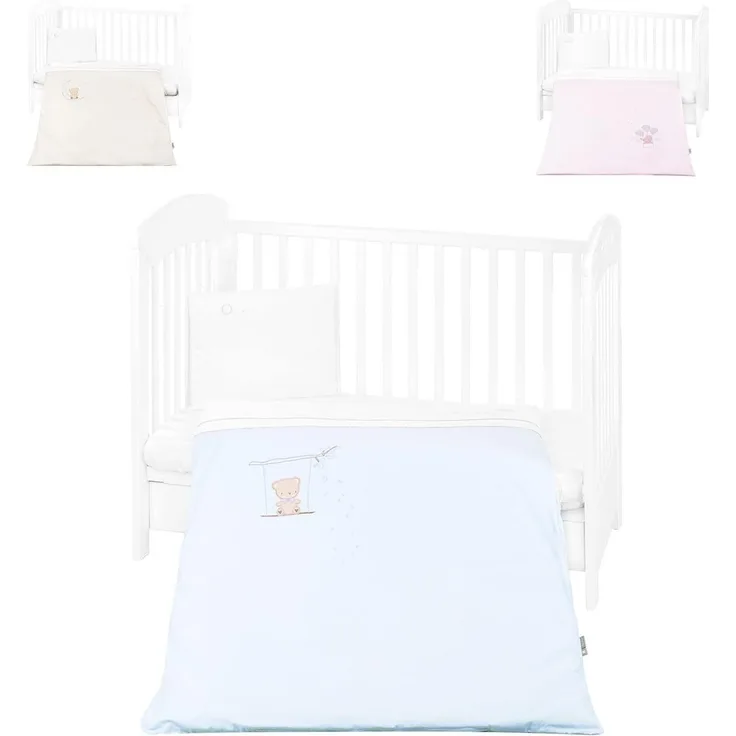 Kikkaboo Babybettwäsche-Set Dream Big 3-tlg. Bezug 135 x 95 Kissen 45 x 35 Laken blau