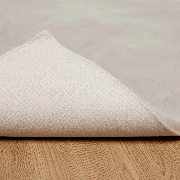 vidaXL Rutschfester Kunstfellteppich Olite Beige 80 x 250 cm Polyester 42021634 – Bild 7
