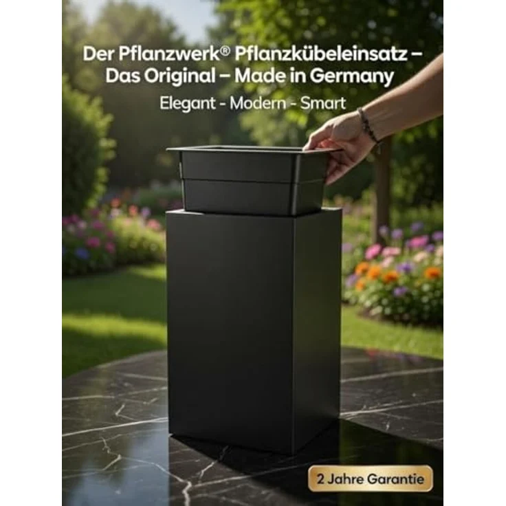 Pflanzwerk® Pflanzeinsatz Innentopf für TOWER Pflanzkübel Frostsicher Pflanzsäule Blumenkübel, Handgefertigt - Frostsicher – Bild 2
