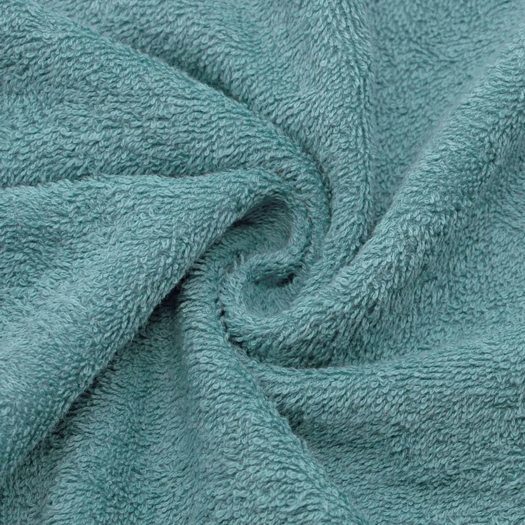 ZOLLNER 10er Set Gästetücher, Baumwolle, 30x50 cm, 420g/qm, petrol blau – Bild 3