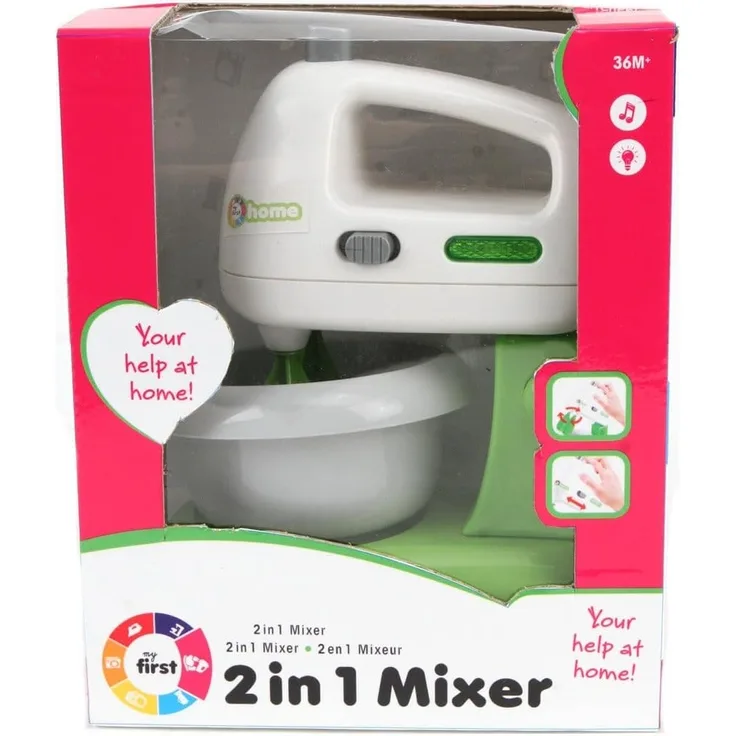 my first 2 in 1 Mixer Spielzeug Kindermixer mit Rührschüssel