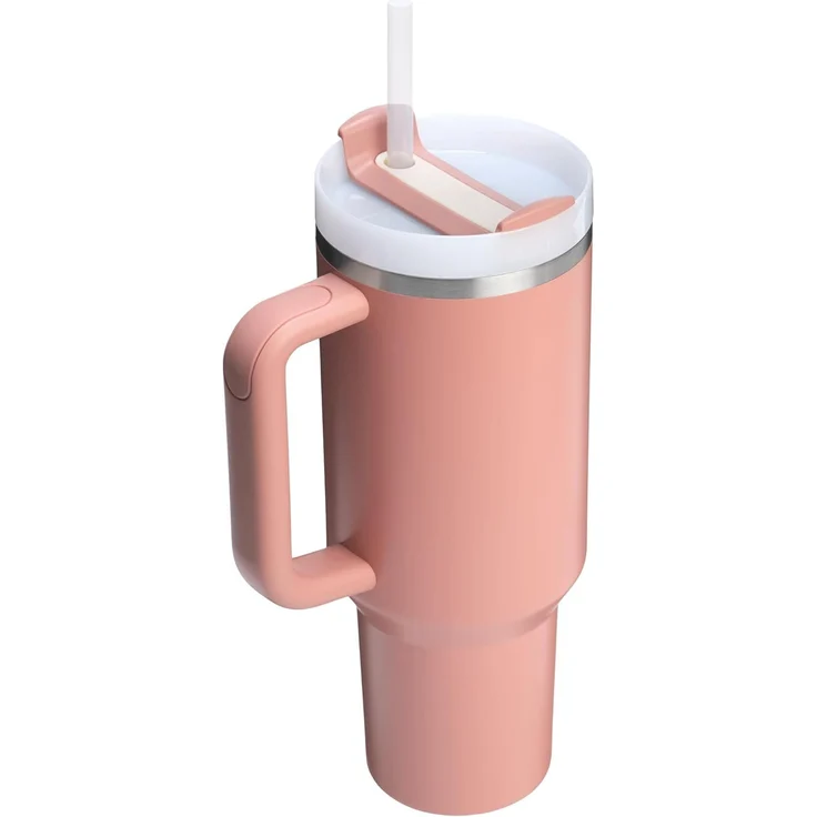Stanley Quencher H2.0 Flowstate Trinkflasche Mit Strohhalm 1.2L - Thermobecher Kühlt 11 Stunden - 48 Stunden Eisgekühlt - Spülmaschinenfest - Thermosflasche BPA Frei - Edelstahl Trinkbecher - Sienna – Bild 8