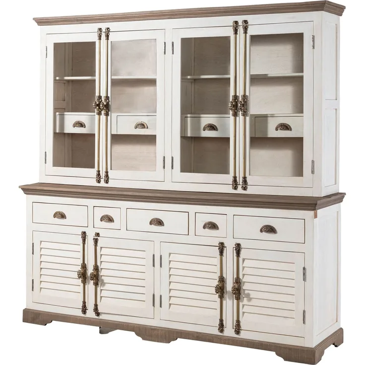 Buffet Mango 204x50x210 weiß lackiert TOULOUSE #103
