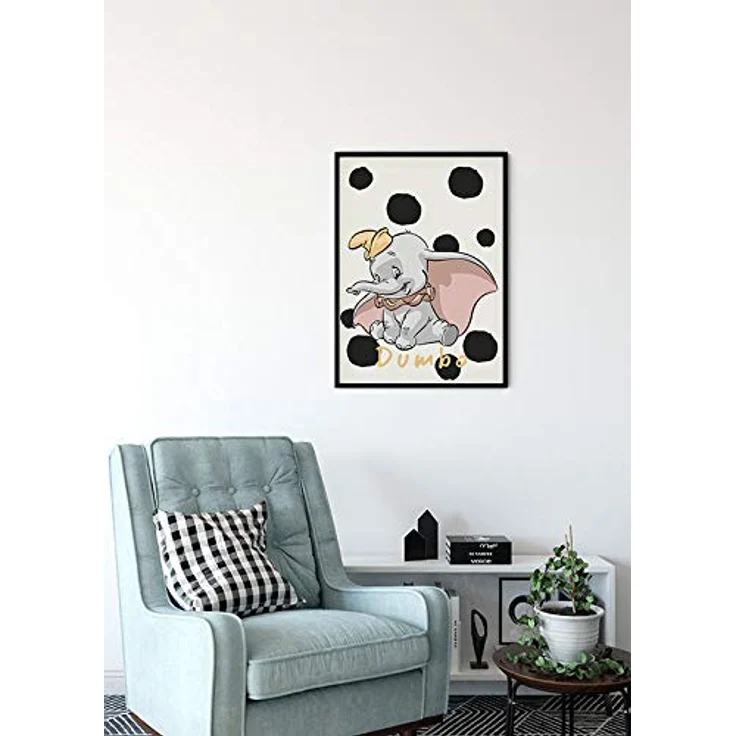 Komar Disney Wandbild Dumbo Dots, Kinderzimmer Dekoration, Kunstdruck 50x70cm ohne Rahmen, hochwertiger Druck auf Premium-Poster Fotopapier – Bild 4