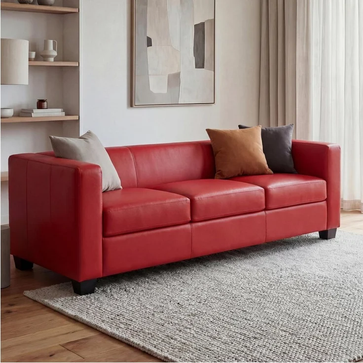 MCW 3-Sitzer Lille-S-K-3, 3-Sitzer, bequeme Sitzpolsterung, Lounge-Stil, Abgerundete Kanten – Bild 5