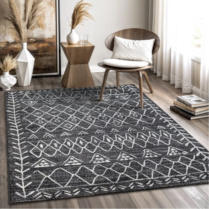 Sanat Teppich Boho 8200, rechteckig, Höhe: 10 mm, Kurzflor, robust, Boho, Scandic, für Fussbodenheizung geeignet – Bild 5