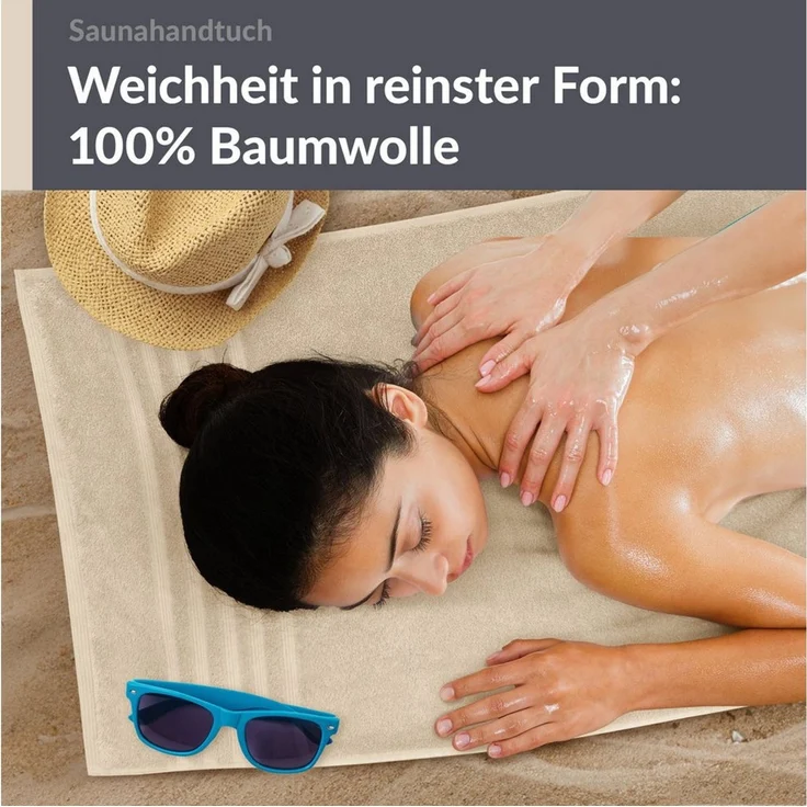 Lashuma Saunatuch XXL Handtuch London, Frottee (1-St), großes Badetuch Damen & Badehandtuch Herren 80x200 - Saunahandtuch – Bild 1