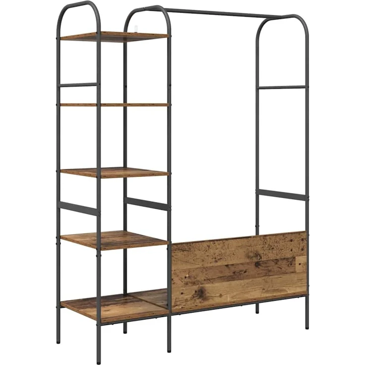 vidaXL Kleiderständer Braun Eichen-Optik 120 x 44 x 160 cm 868449 – Bild 7