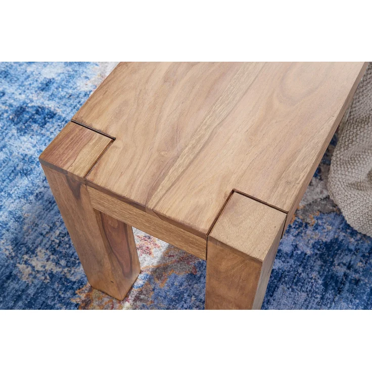 Wohnling Sitzbank, Küchenbank, Massiv-Holz, Akazie, 120 x 45 x 35 cm – Bild 9