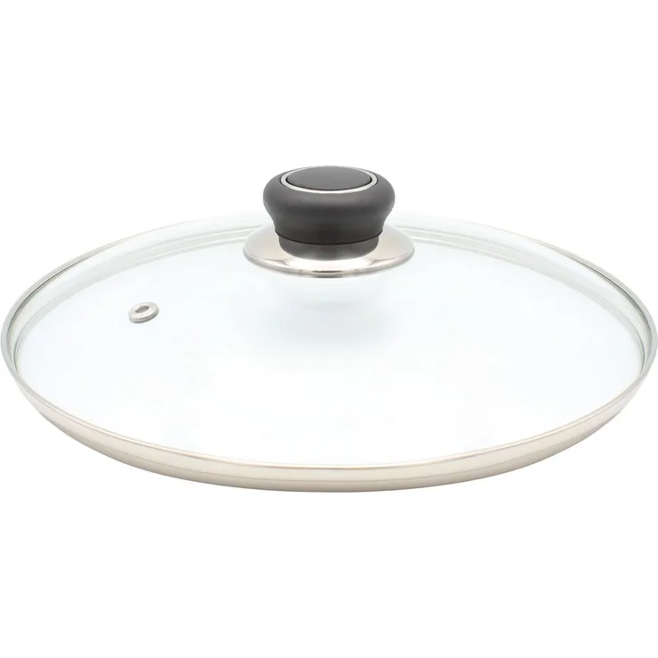 Universaldeckel 24 cm mit Kunststoffknopf / Glasdeckel / Universal - Deckel / Pfannendeckel / Topfdeckel
