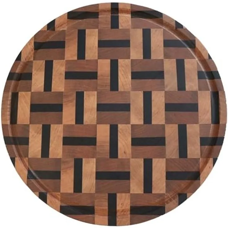 Schneidebrett / Servierbrett - Massivholz, Birke - Ø 28cm