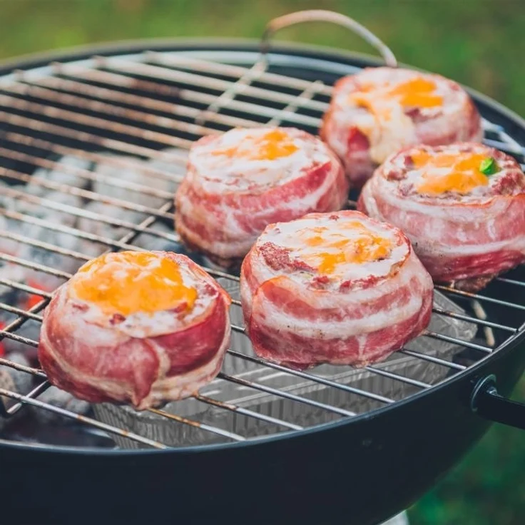 Relaxdays Aluschalen Grill 50er Set, 4,5 x 18,5 x 13 cm – Bild 5