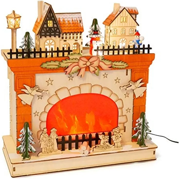 Kaminlampe Winterwelt