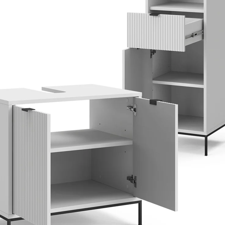Badmöbel-Set Eliza Weiß 5-teilig Vicco – Bild 6