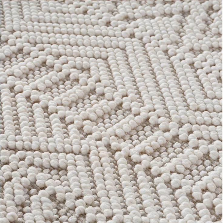 Kurzflor Teppich Helix 2202, Läufer - 60 x 110 cm - Creme – Bild 6