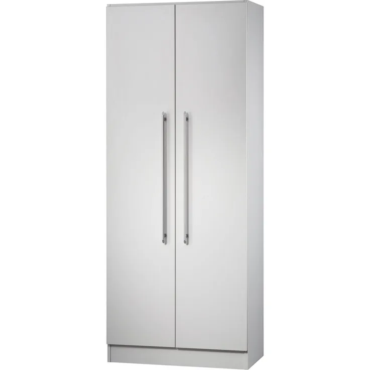 Schrank 5 Ordnerhöhen mit Sockel RE Grau / Grau