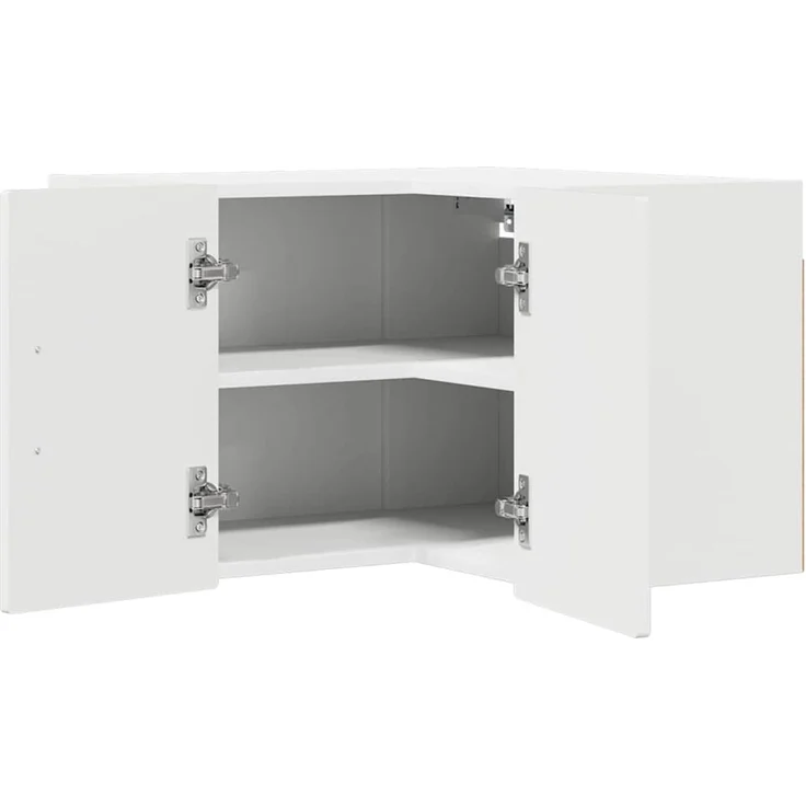 vidaXL Wand-Eckschrank PORTO Hochglanz-Weiß 57 x 57 x 40 cm 885309 – Bild 5