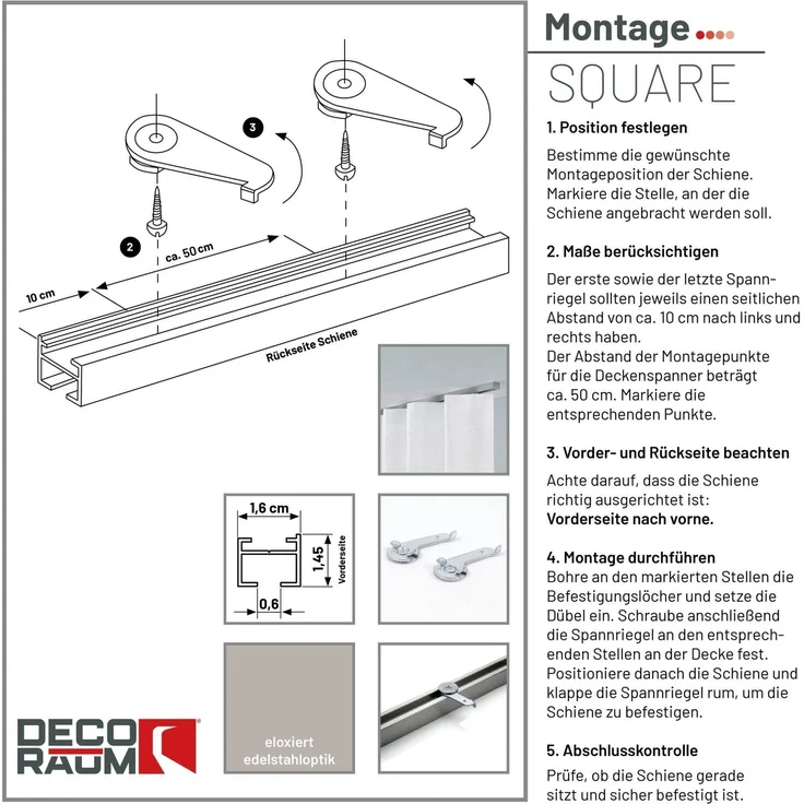 Deco-Raum® | Länge: 340cm | Material: | Farbe: – Bild 6