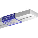 Bestlivings Gardinenschiene ( Weiß ) 450cm (1x90/3x120 cm) 1-läufig