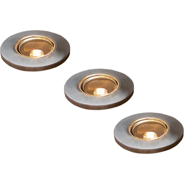 KONSTSMIDE No. 7480-000 Outdoor Mini LED G4 Boden Spot 3er-Erweiterungsset