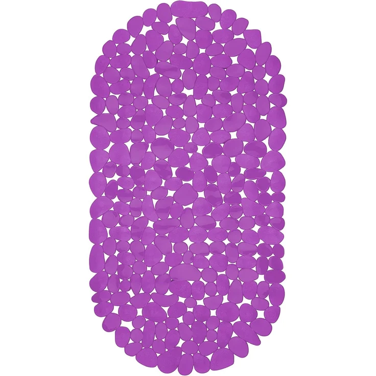 Badematte Badewanneneinlage 68 x 35 cm oval mit Saugnoppen Badematte für die Badewanne in verschiedenen Farben Einlage Badewannenmatte Antirutsch – Bild 1