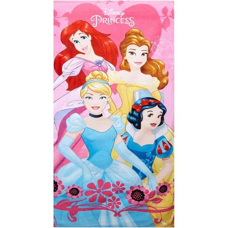 Disney Princess Handtuch Heart 70x140 cm, 100% Baumwolle